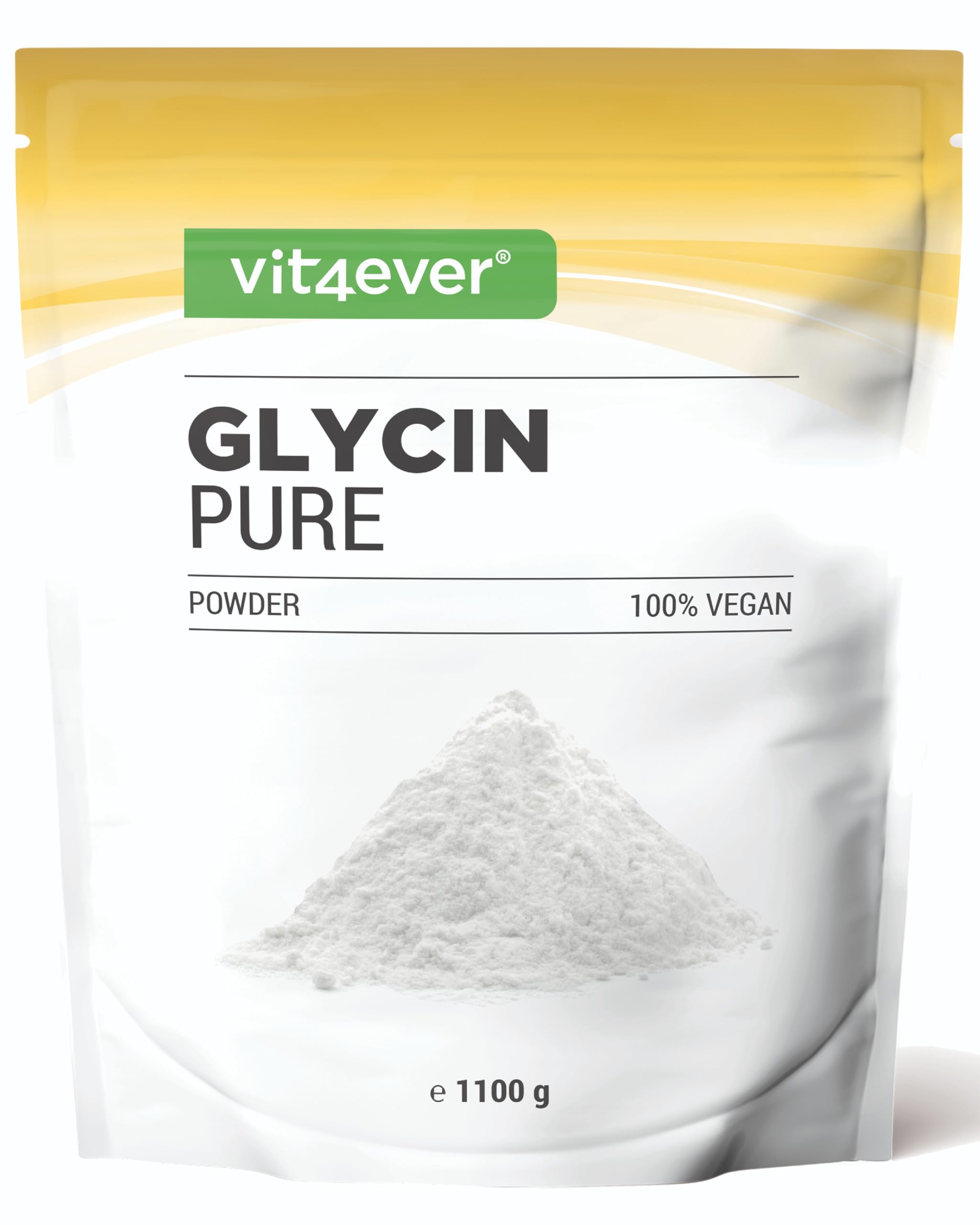 Glycin Pure - 1100 g (1,1 kg) reines Pulver ohne Zusatzstoffe - Mit ...