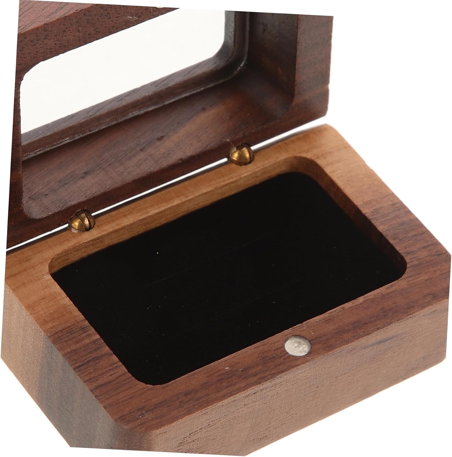 Couple Box for Wedding Ceremony Elegant Walnut Wood Storage Case for Engagement Decorative Display Organizer for Special Occasions