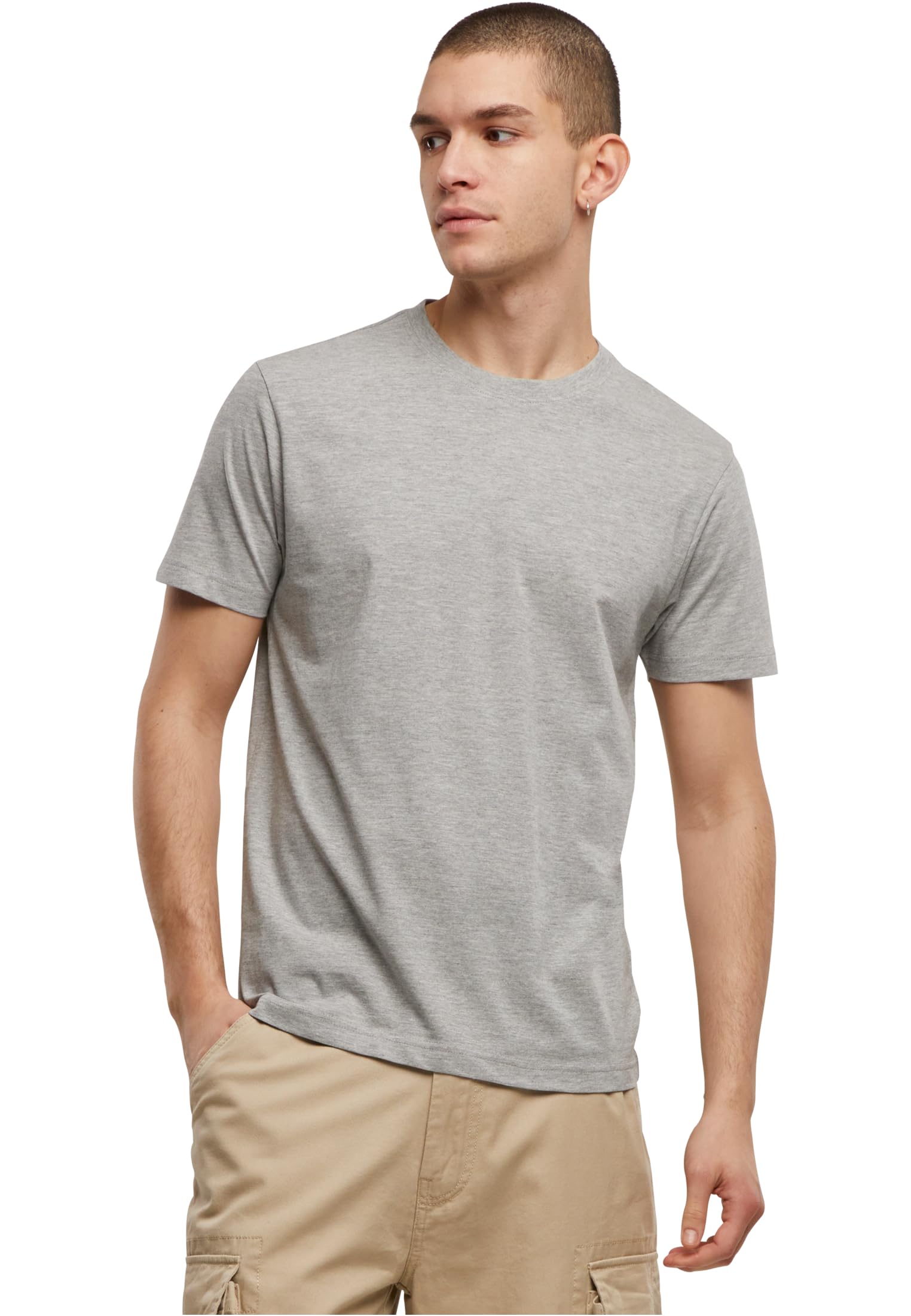 Brandit T-Shirt, Farbe: Grey_Melange, Größe: 4XL