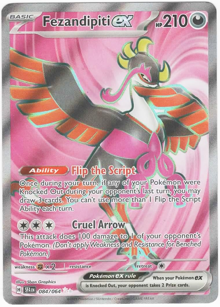 Amazon.com: Pokemon – Fezandipiti ex - Shrouded Fable – Ultra Rare