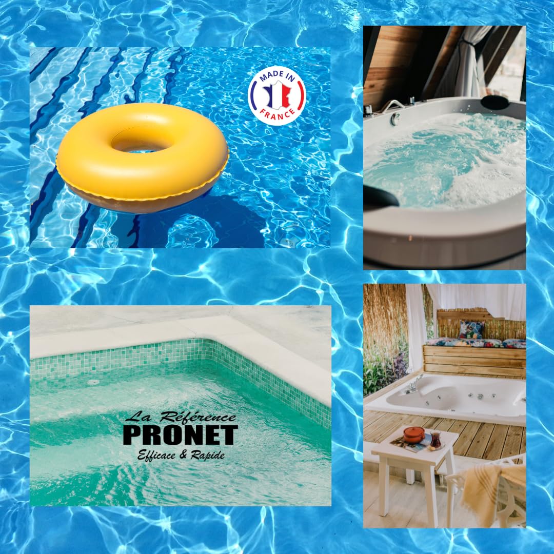 PRONET Lot 2 Produits Extérieur & Piscine – Nettoyant Extérieur 500ml + Ligne d’Eau 500ml – Nettoie et élimine efficacement les Taches et dépôts Gras – 2x500ml