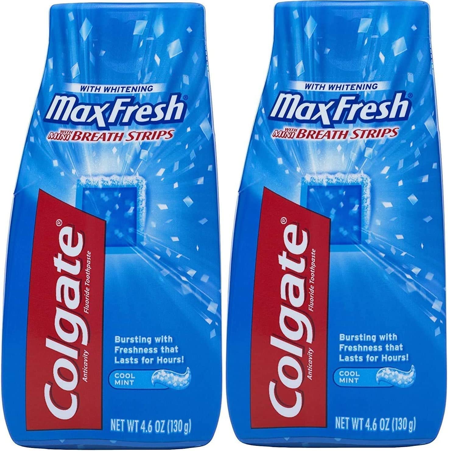 Colgate Max Fresh Liquid Toothpaste with Mini Breath Strips Cool Mint 4 6 oz Packaging May Vary Pack