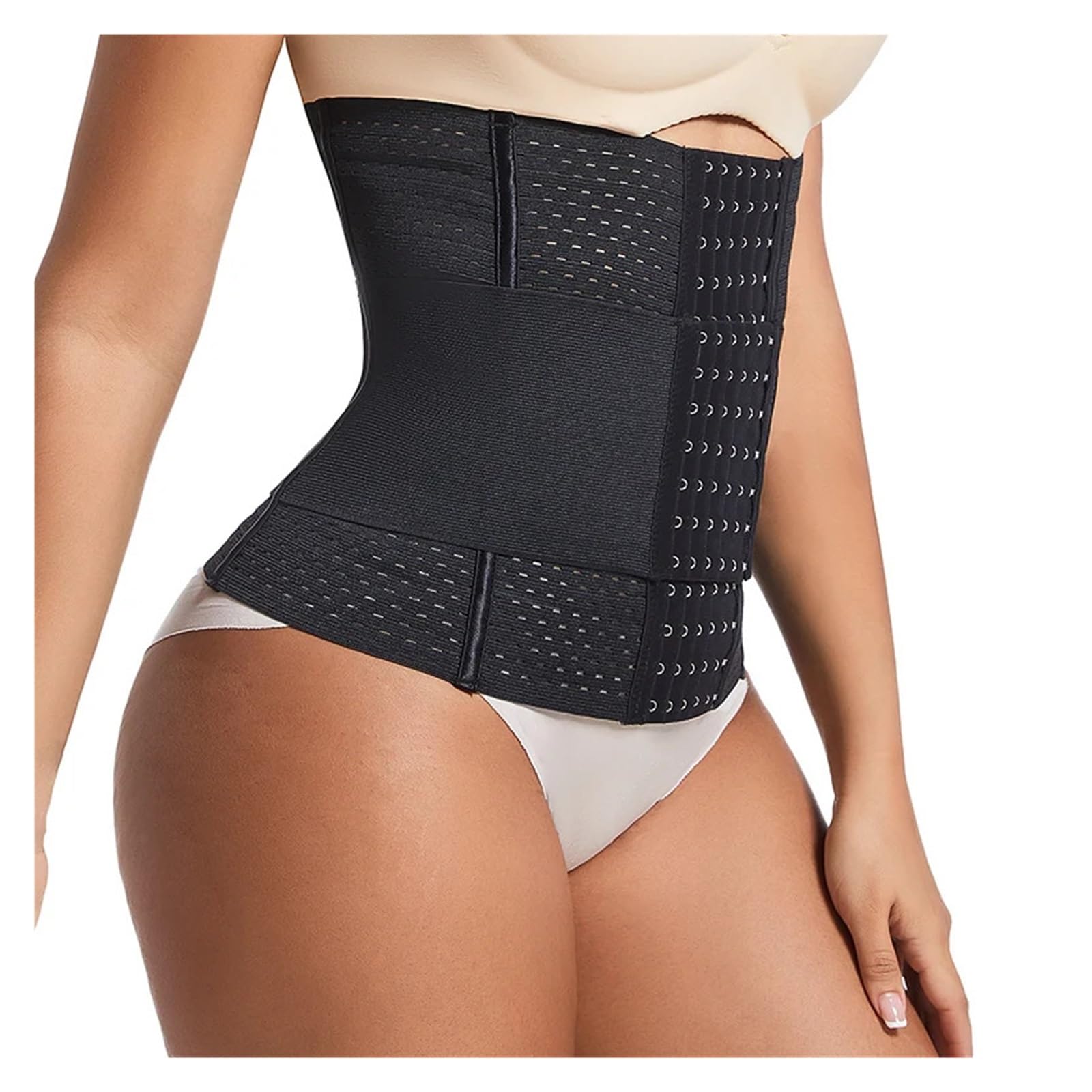 Faja Abdominal Mujer Faja moldeadora de cintura for mujer, corsé moldeador con cierre de 6 ganchos y ojales, cinturón de control de abdomen doble
