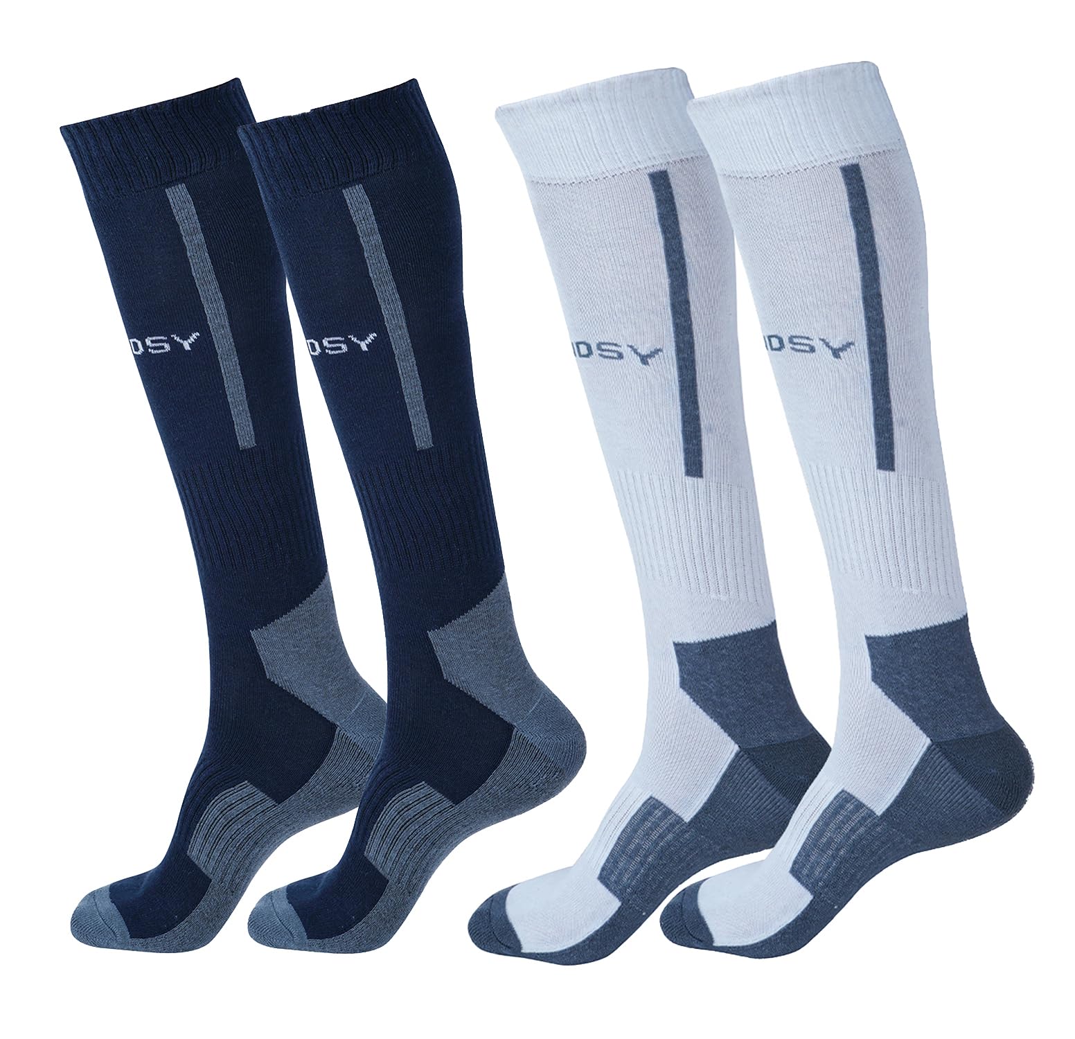 tendsy Football Socks – Men’s Long Sports Socks, Knee Length, Breathable, Cushioned, Anti-Slip, Cricket, Soccer, Hockey, Pack of 2-picture-24