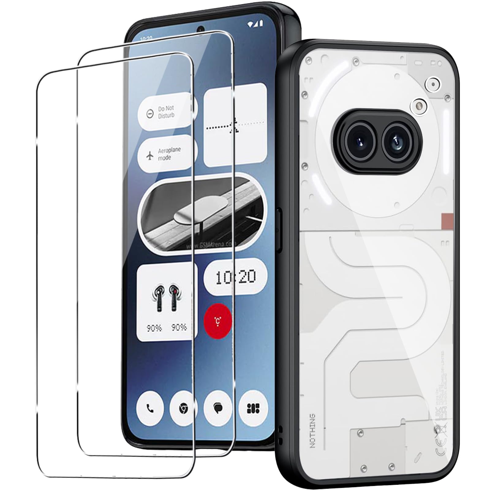 iVoler Cover per Nothing Phone 2a / 2a+ / 2a Plus, Custodia Antiurto Trasparente per Assorbimento Degli Urti con Paraurti in TPU Morbido, Sottile Morbida in Silicone TPU Protettiva Case