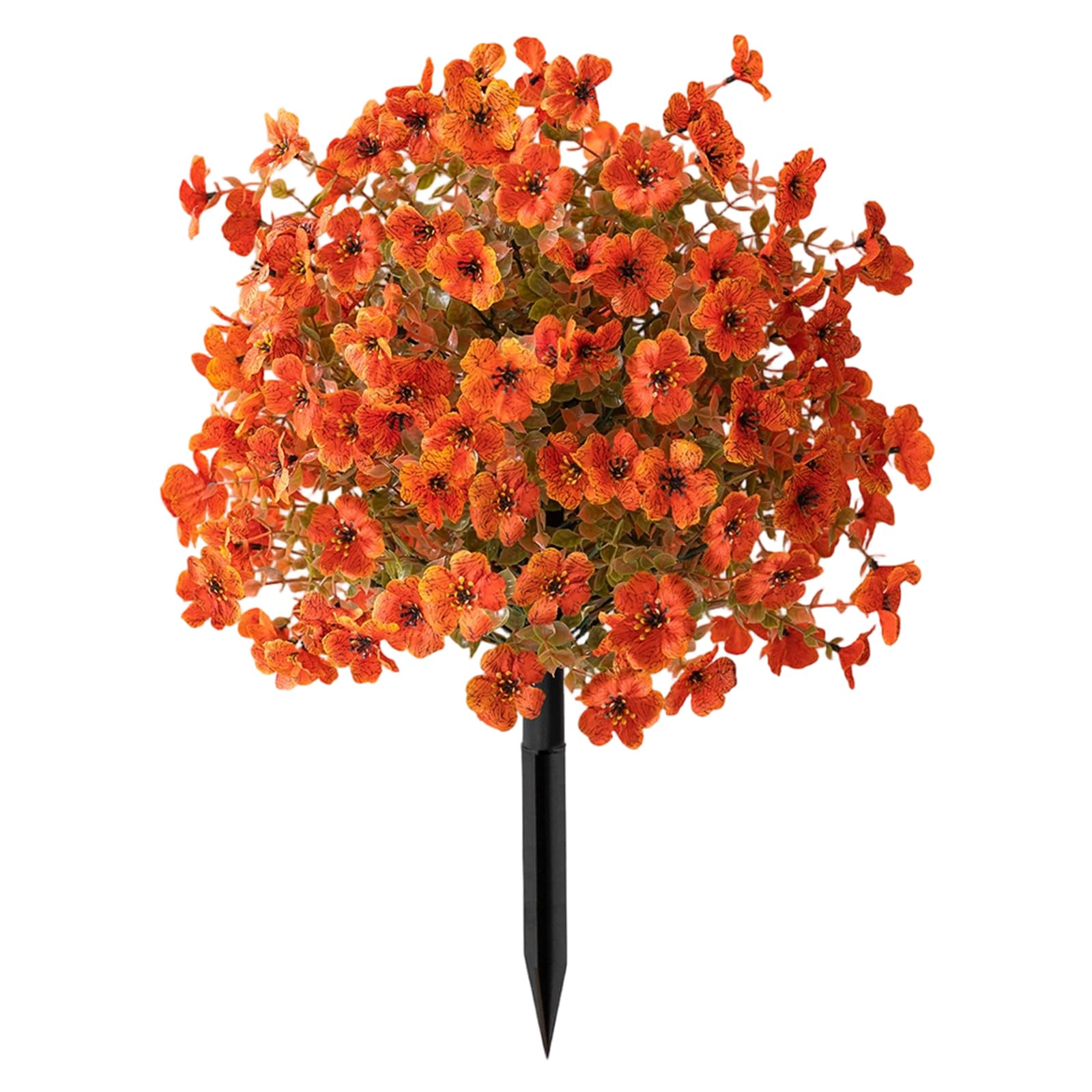 QWYFGM Artificial Garden Flowers,Plant Stakes Outdoor,for,Stakes Decorative,Outdoors Flowers F,Topiary Balls,Artificial Flower Plant with Ground Stake for Outdoor Realistic Fake Stake for Garden