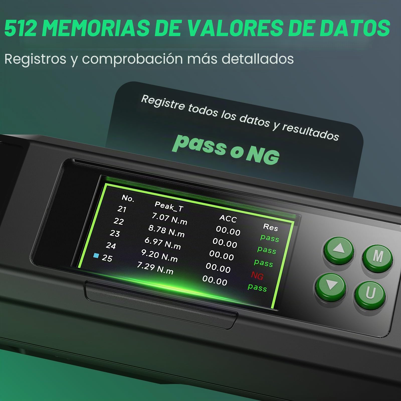 Llave dinamométrica digital 1/2,20-400 N.m, ± 1% llave dinamométrica con zumbador e indicador LED para coche, moto y bicicleta