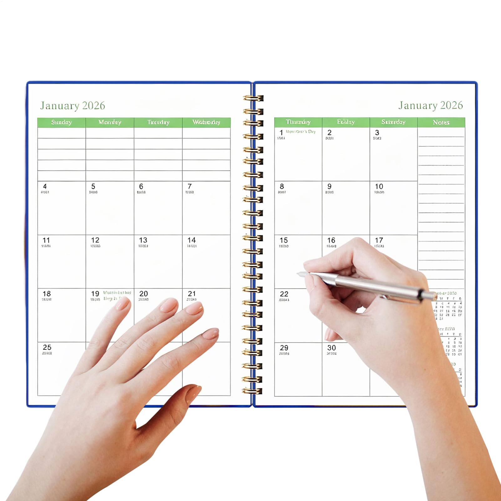 Planner Calendari Pianificazione, Gestione, Agenda, Organizer | Calendario Mensile Agenda 3 Anni per Scuola, Insegnante, Studente, Università, Scrivania, Lavoro, Uffici, Casa, Bambini
