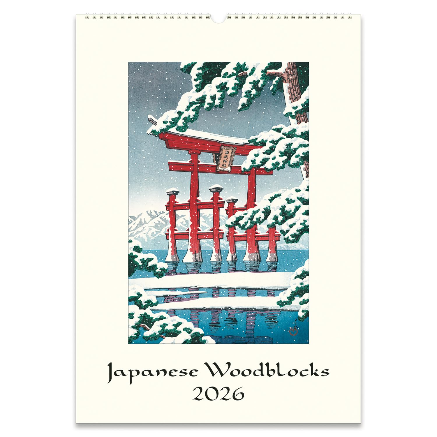 Amazon | カバリーニ 2026年 カレンダー 壁掛け 日本の版画 475797