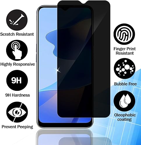 Miniatura 9 de RKINC Protector de pantalla paquete de 4 para Samsung Galaxy A12  Galaxy A02S  A12 Nacho, protector de pantalla de vidrio templado, 0.013 in