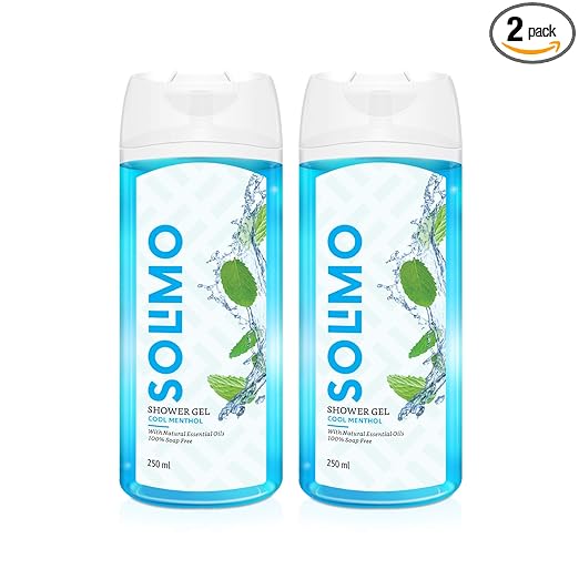 Amazon Brand – Solimo Shower Gel, Cool Menthol – 250 ml (Pack of 2) at Rs. 176