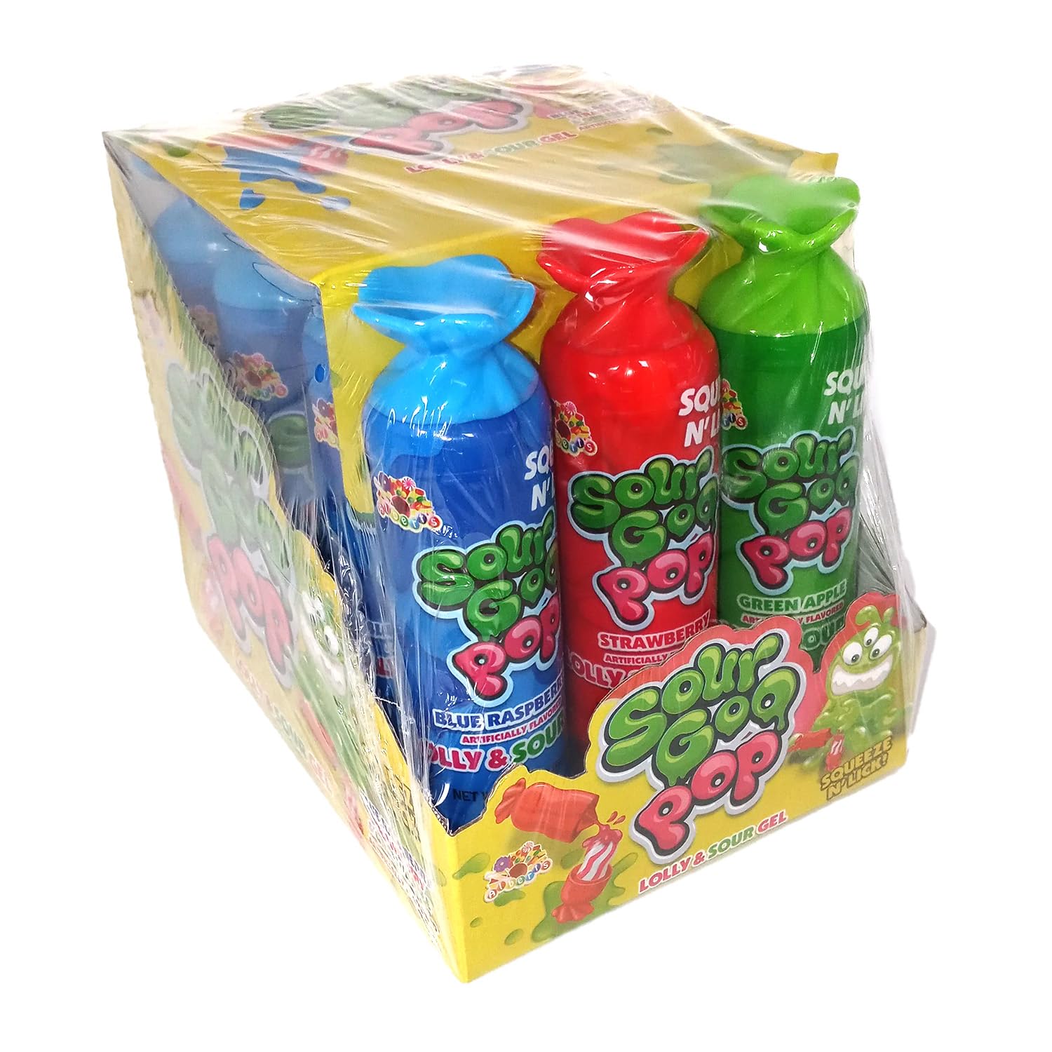 Amazon.com : Albert's Alberts Dip N Fizz Sour Goo Pops 12ct Box