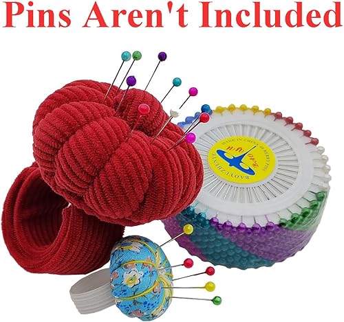 Vista 15 de Alfiler de muñeca elástico para anillo de aguja, soporte para agujas de bricolaje para coser y acolchar con 1 correa elástica, anillo de dedo