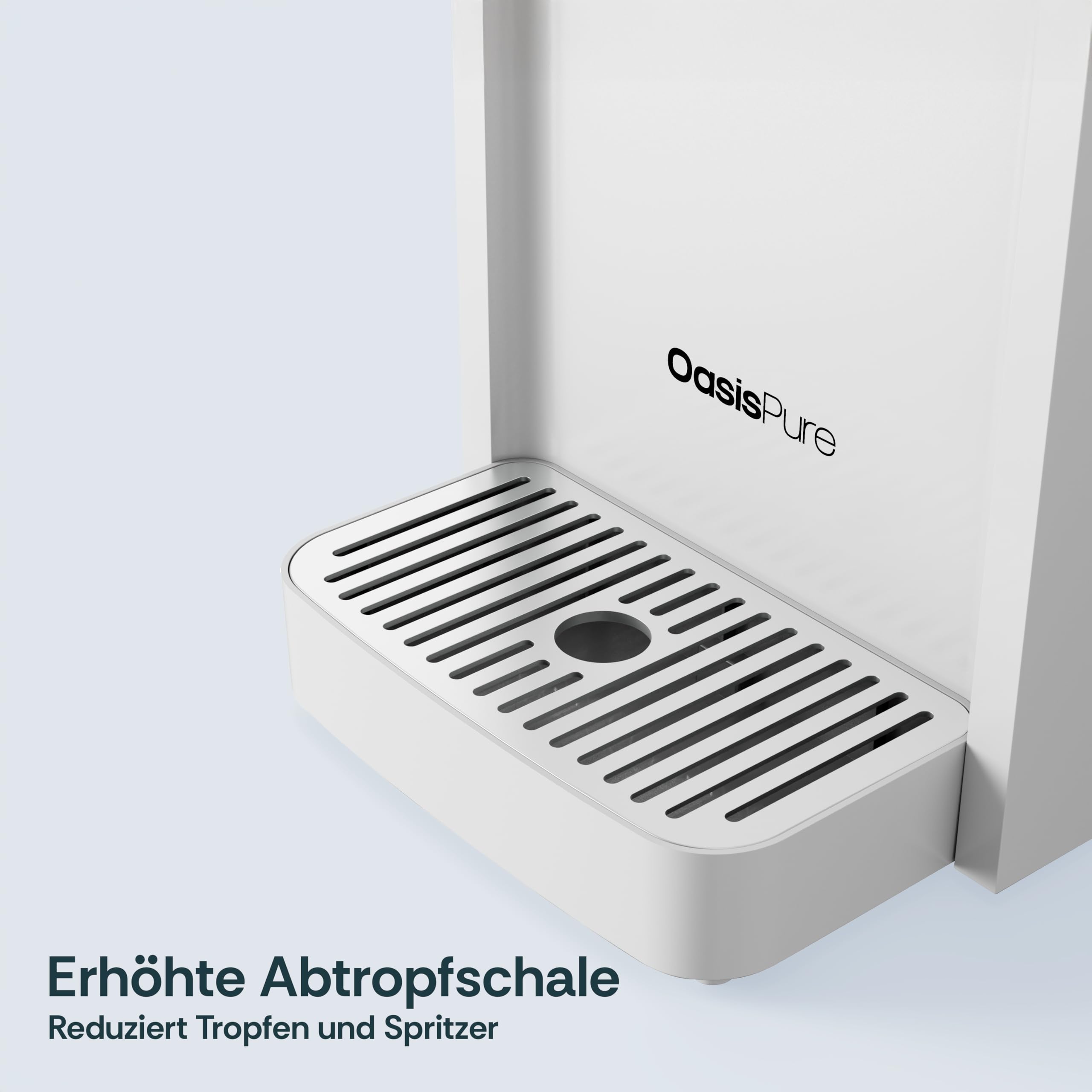 Flex Osmoseanlage Trinkwasser Auftisch Umkehrosmoseanlage 6L Wassertank Heißwasserspender 4 Temperaturstufen Kalkfilter