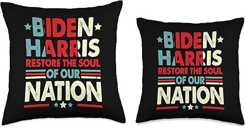 Miniatura 3 de Biden Harris Joe Kamala President Biden Harris Restore Soul of Our Nation Presidential Electio Throw Pillow, 18x18, Multicolor