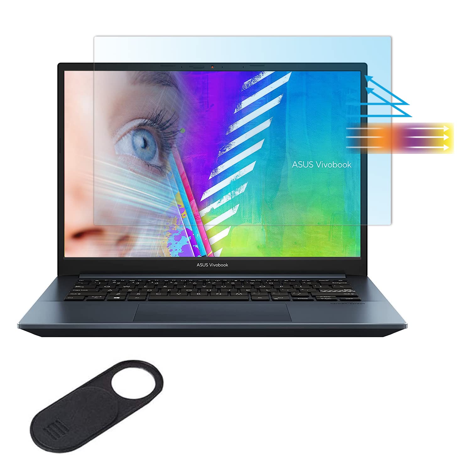 MUBUY-GOL Screen Protector for 14" ASUS Zenbook 14 14x，ZenBook 14X UX5400 UX5401 UX3402 UM3402 Laptop, Anti Blue Light Anti Glare Eyes Protection Filter Reduce Eye Strain Help Sleep Better
