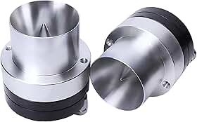 Super Tweeters, SP-001, bala de alta compressão de 2,5 cm, RMS 300W, máx. 600W, 2,2 kHz-20 kHz, alumínio, prata, bala moderna, par, 1 ano de garantia, tweeters de carro