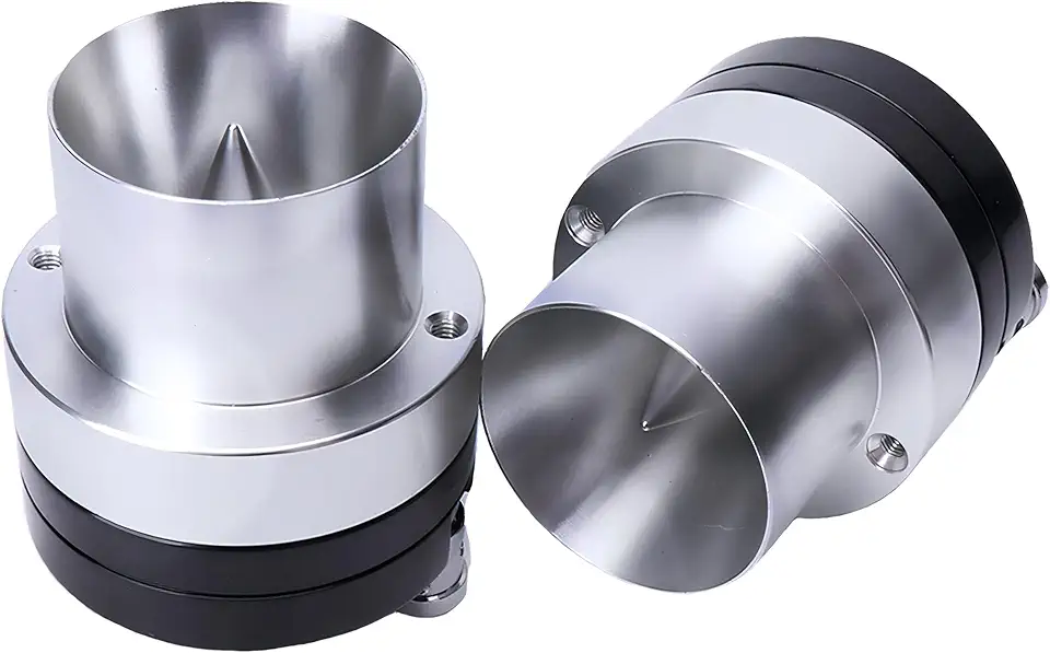 Super Tweeters, SP-001, bala de alta compressão de 2,5 cm, RMS 300W, máx. 600W, 2,2 kHz-20 kHz, alumínio, prata, bala moderna, par, 1 ano de garantia, tweeters de carro