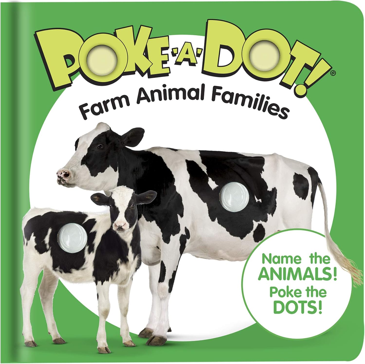 Melissa & Doug Poke-a-Dot Farm Animal Families, Multicolor, Medium