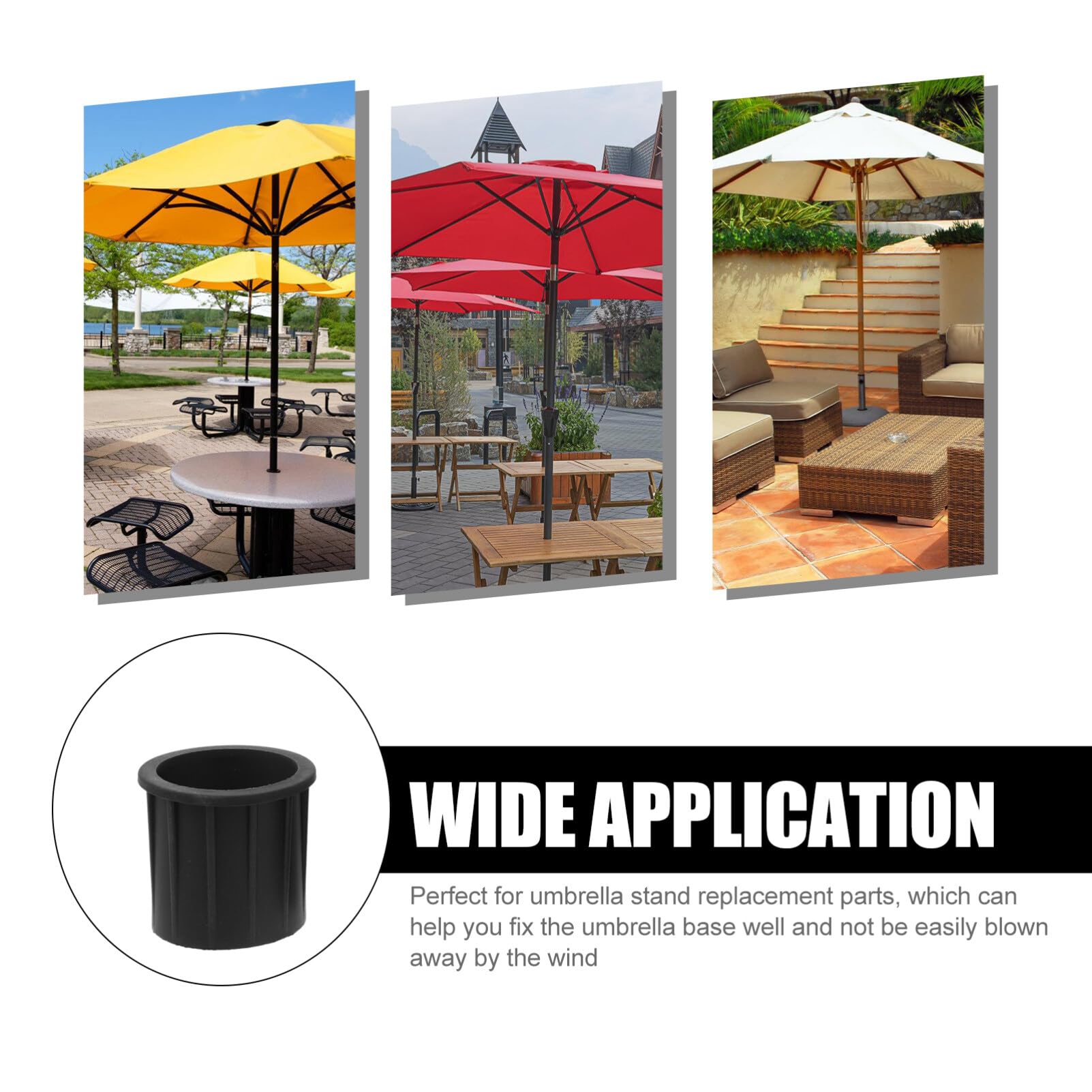 fix patio umbrella base Yardwe 6 Pack Stand Parts Silicone Umbrella Pole Replacement Caps for Outdoor : Patio, Lawn & Garden daredevle Galvan Rush LT Fly Options:Jaffa