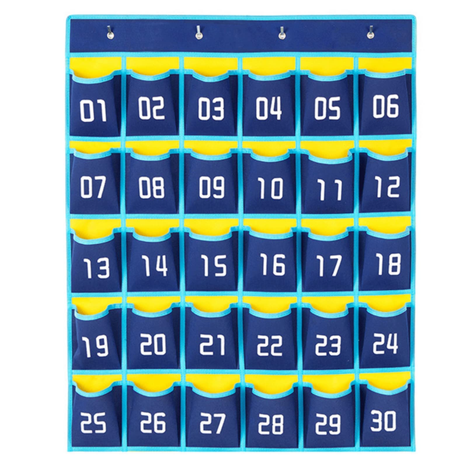 Marvellous Organizer da Parete con 30 Tasche Numerate, Borsa portaoggetti Portaoggetti da Parete,Organizer da appendere,per Classi, per Riporre Calcolatrici e Cellulari