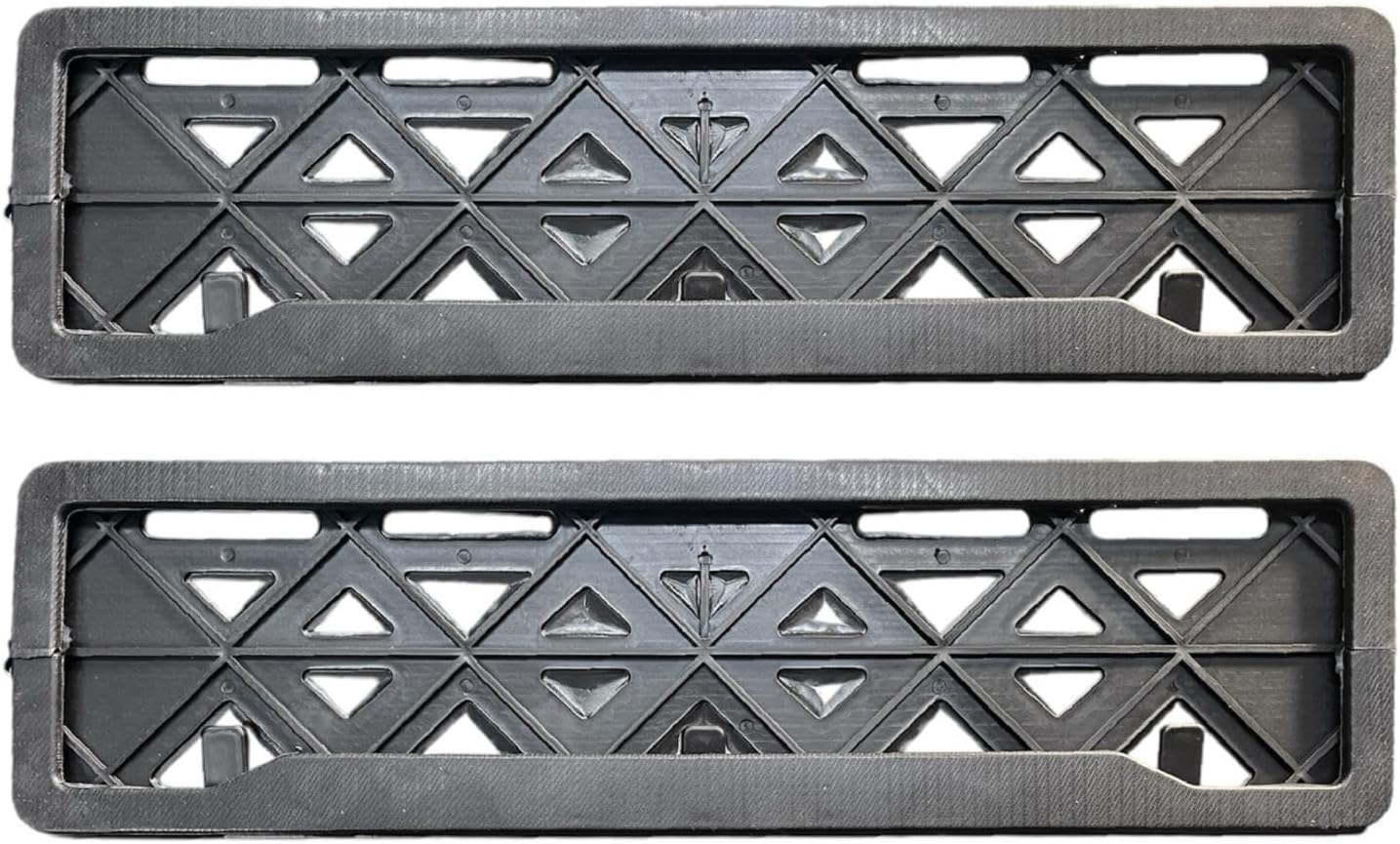 Aksmit High Security Registration Car Number Plate Frame | HSRP Car Number Plate Cover (Front & Rear) | IND Number Plate Frame | Standard Size (51 x 14 cm) for Universal License Plate Covers