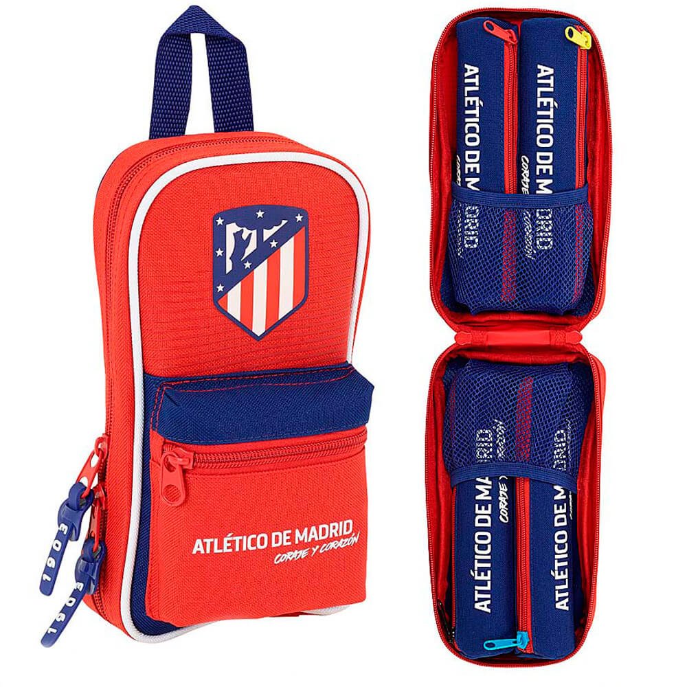 Atlético De Madrid "Coraje" Official 4 Section Bag, Atm Red/White/Blue, 23 cm