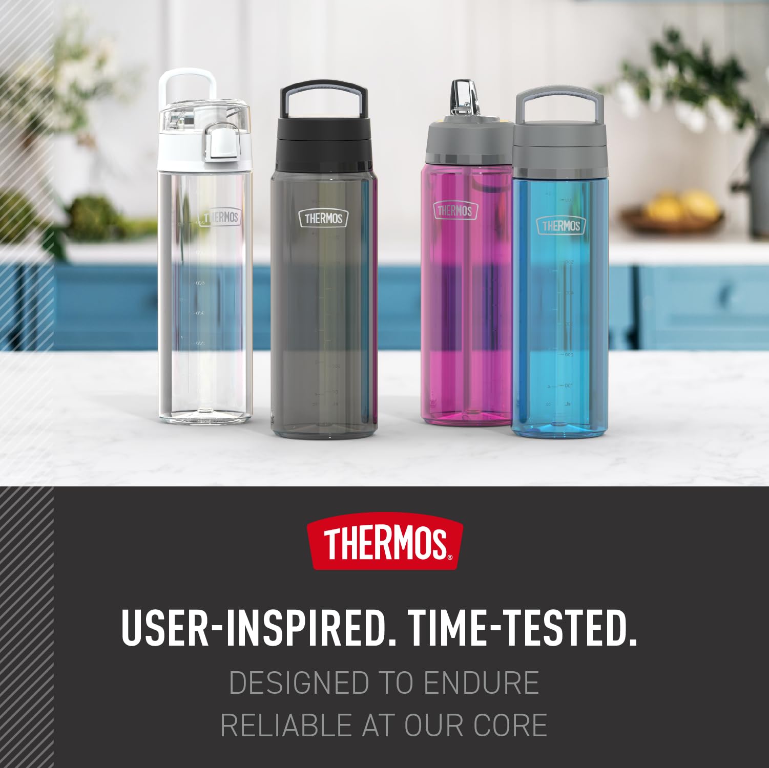 THERMOS Icon Series Trinkflasche, 750 ml, Rauchgrau