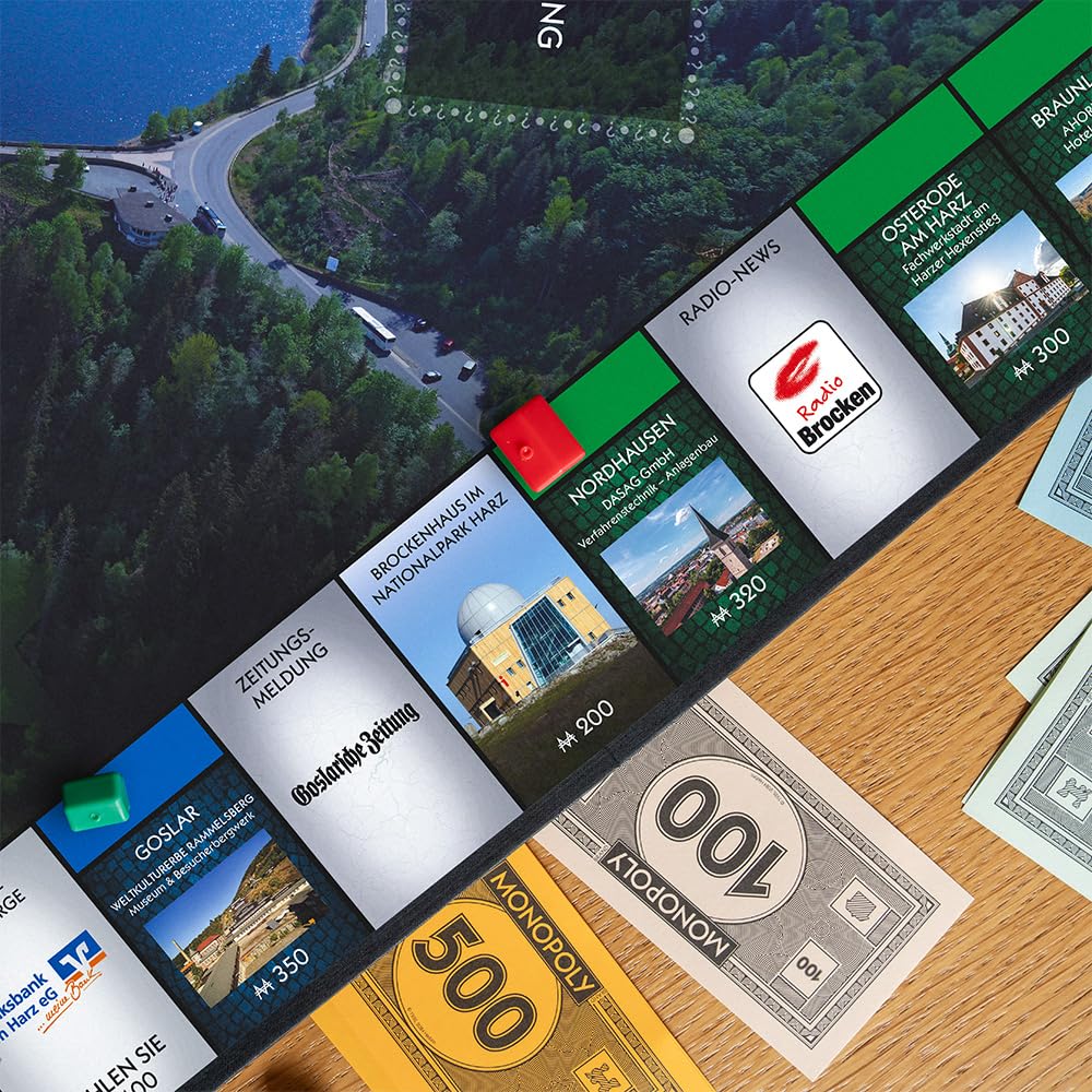 Monopoly Harz – Regional-Edition von Winning Moves | Brettspiel mit Harz-Städten & Sehenswürdigkeiten | Familienspiel für 2–6 Personen ab 8 Jahren | Geschenkidee & Souvenir