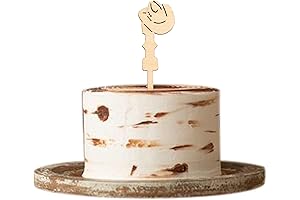 Wooden Cowboy 1st Birthday Cake Topper: Yee-Haw for Little Wranglers!
