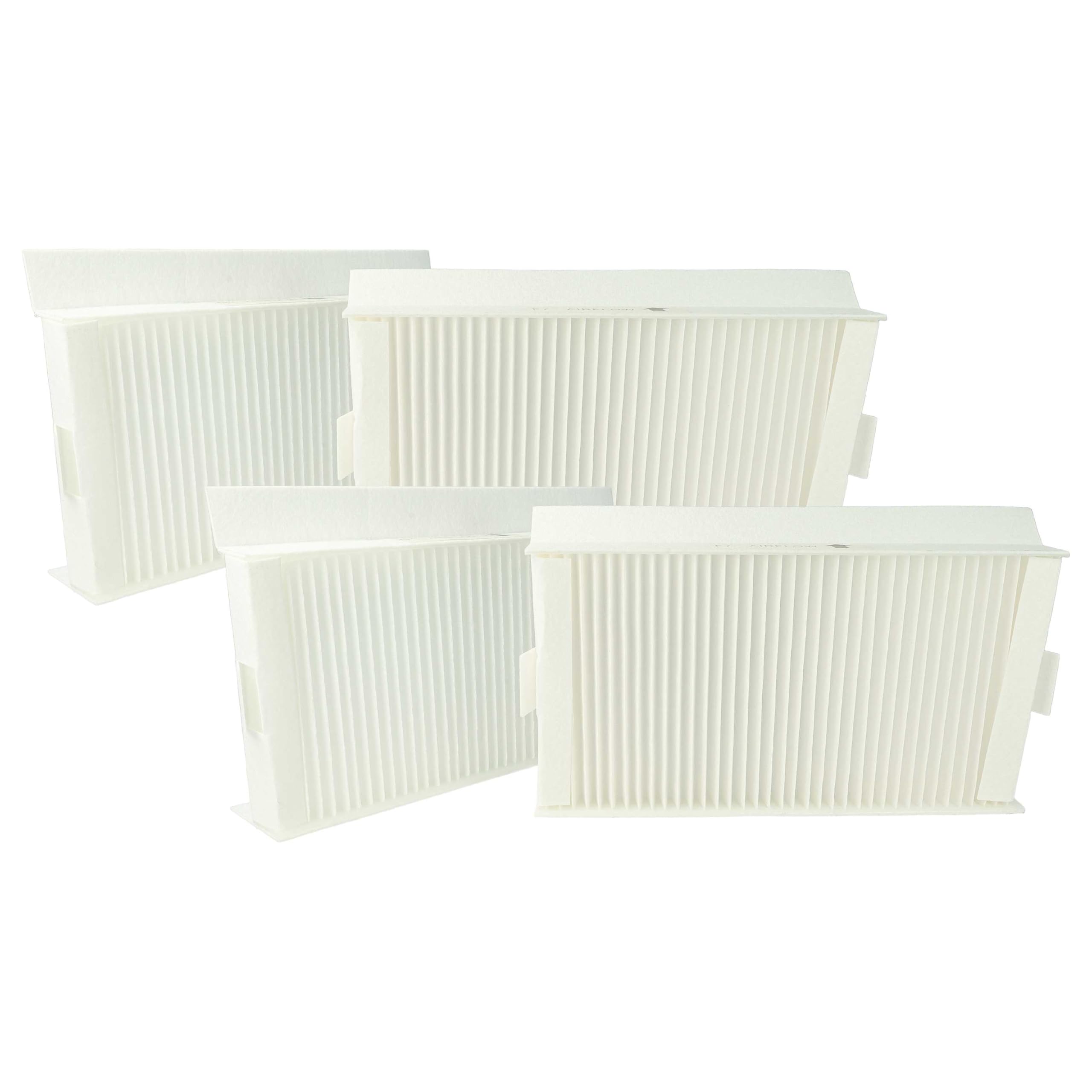 vhbw zestaw filtrów Kompatybilny z Zehnder ComfoAir 180 Enthalpie Jednostka wentylacyjna - G4 / F7 4 szt., 24 x 12 x 5 cm, Biały