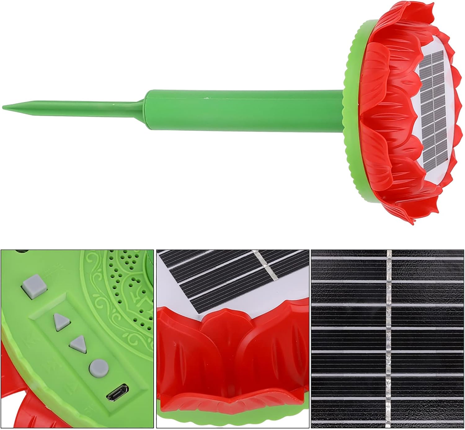 Outdoor Buddhist Music Player Solar Energy 48 in 1 Catalogue Machine Buddha Song Player Rain Proof, MP3 & MP4 PlayersPortable Audio & Video(Red)