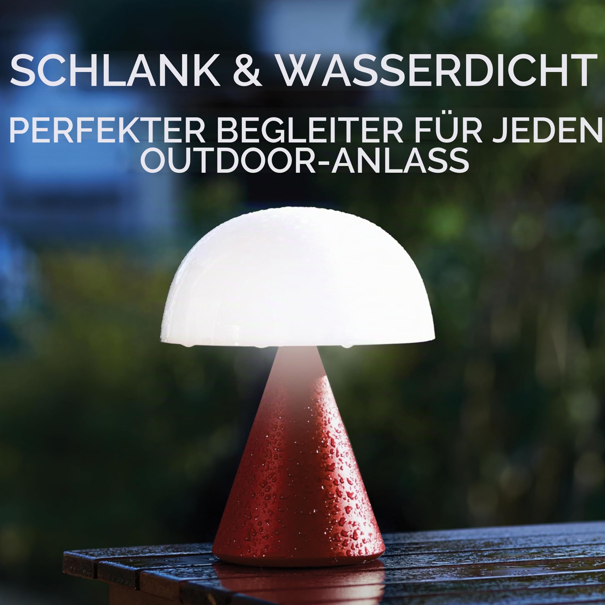 Lexon MINA L Wiederaufladbare kabellose LED-Tischleuchte, 9 Lichtfarben mit Dimmer, Touch und wiederaufladbar, bis zu 24 Stunden Akkulaufzeit - Dunkelblau