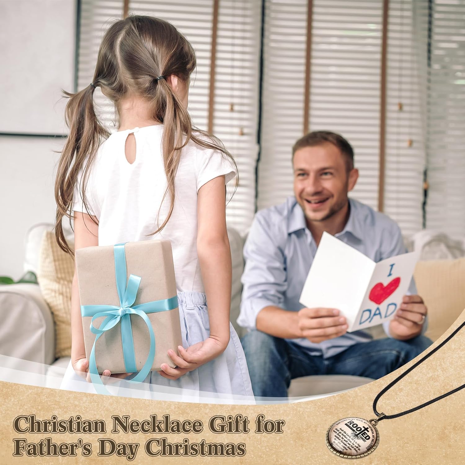 25 Pcs Christian Gifts for Men Bible Verse Necklace Bulk Pendant with Chain Religious Church Prayer Employees Appreciation Gifts for Pastor - Image 5