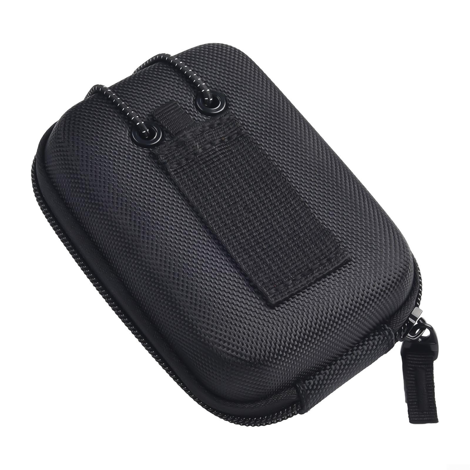 QuivyLivy Golf Rangefinder Case, Range Finder Pouch, Hunting Scope Bag, EVA Hard Shell Cover, Shockproof Equipment Holder, Portable Carry Case, 1680D(Black)