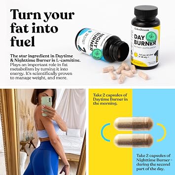 ColonBroom Day & Night Burner, Weight Management Pills, 60 Capsules