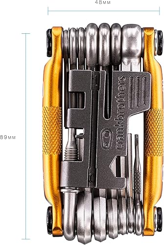 Miniatura 9 de Crankbrothers Multi Tool M 20 Bike Tool MTB Multi-Tool Black Midnight Edition - 20 herramientas de bicicleta (herramienta 20 en 1), ergonómicas y