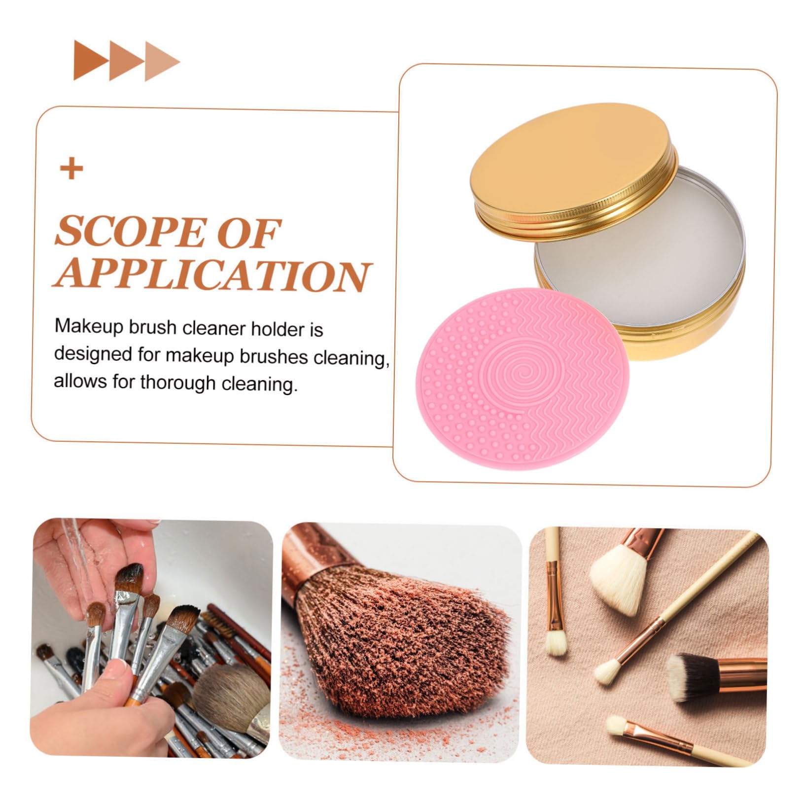 Baluue 3stücke Kosmetische Pinselreinigungsbox Mit Seife Praktisches Reinigungswerkzeug Für Make-up-pinsel Für Täglichen Gebrauch Und Unterwegs Geeignet Für Augen Pinsel