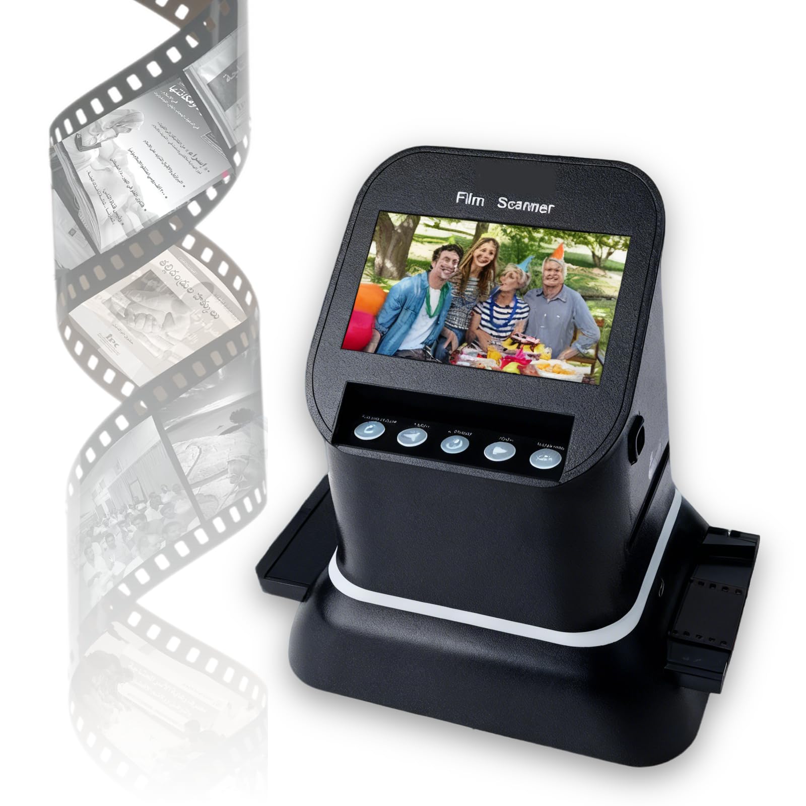 ZHENYUWANG 120 high-resolution film scanner, 35mm film negative scanner, 22-megapixel high-resolution film conversion, color and black and white, supports 120, 126, and 127 film/slides