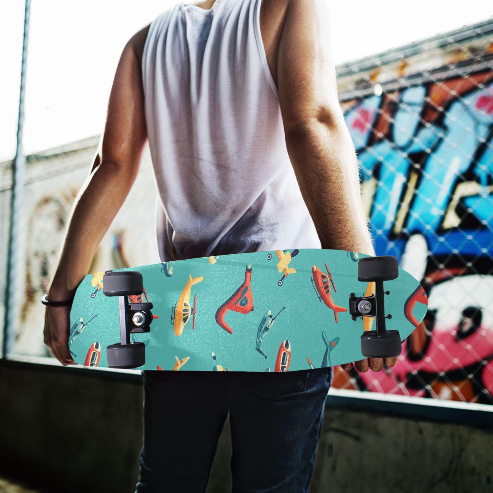 Llama Skateboard Grip Tape - 33.1x9.1 Inch Waterproof Deck Sandpaper Sticker