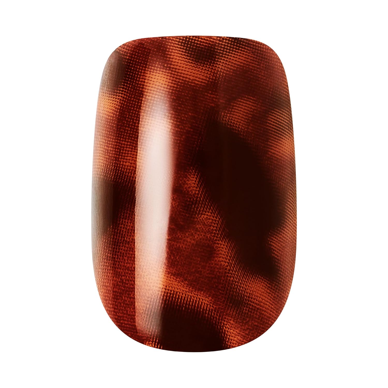 Kiss Core, Press On Nails, Nail glue included, 'Fallen For You', Brown, Short Size, Squoval Shape, Includes 32 Nails, 2g Glue, 1 Manicure Stick, 1 Mini File
