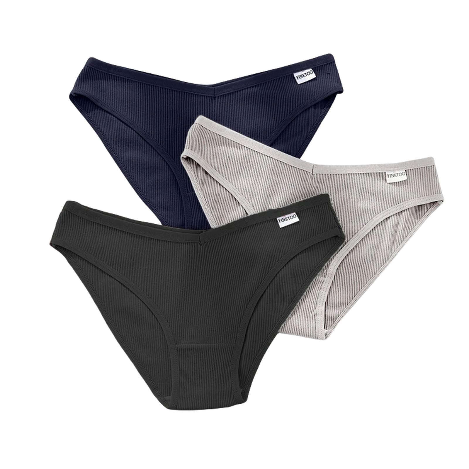 Mutande Donna Cotone Mutandine di Cotone Femminile V Vita Biancheria Intima Plus Size Briefs Ladies Bassa Riduzione delle Mutandine Comode Mutandine Lingerie-Set 2-l