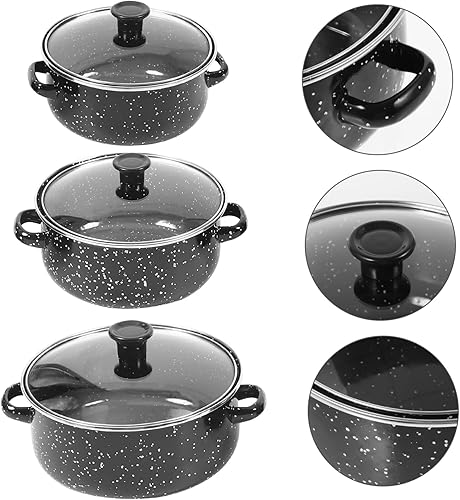 Miniatura 5 de 1 juego de mini olla de esmalte olla de cocina de estofado de cerámica para estofado de sopa cuencos de cerámica para sopa cuenco de pasta de leche