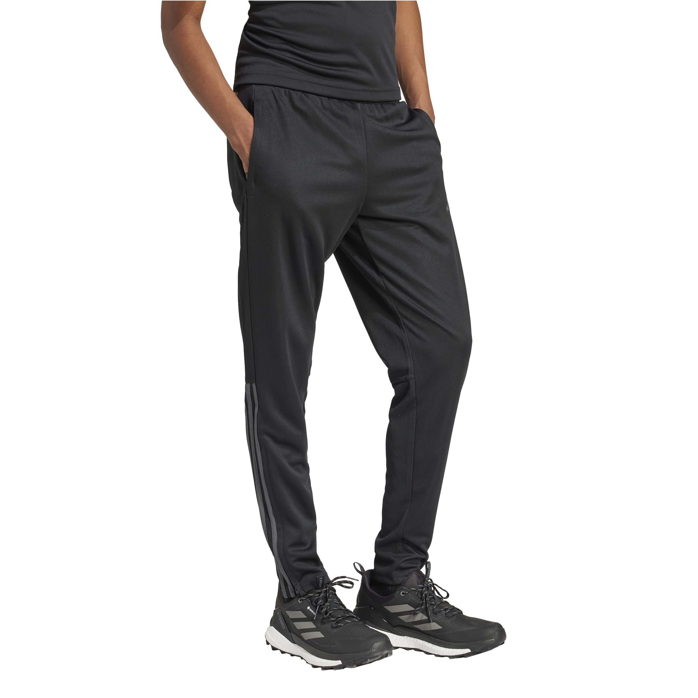 Adidas Pantalones Cónicos Ajustados de Corte Sereno de 3 Rayas - Pantalones Deportivos Hombre