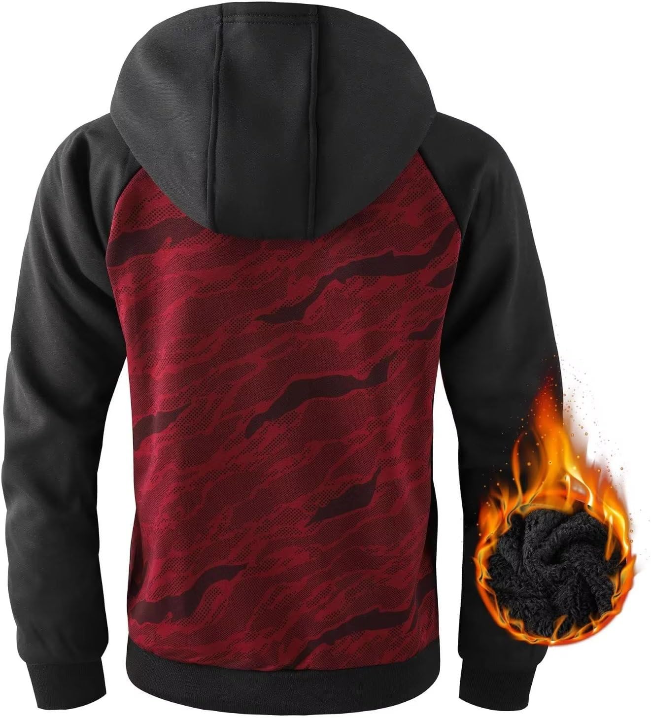 OHSNMAKSL Boys Fleece Jacket Kids Winter coat Girls Sherpa Lined Zip Up Hoodie Warm Sweatshirt School Hooded Outerwear - Image 4