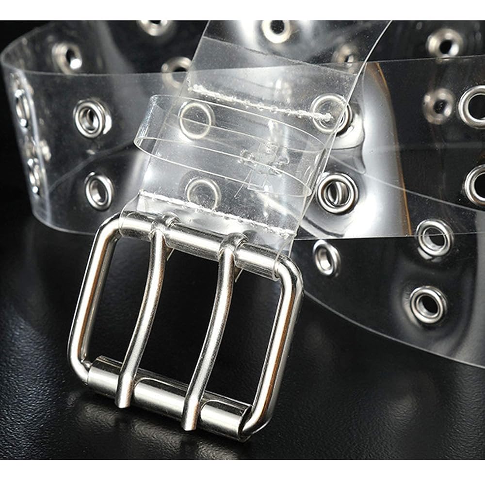YYHJM Fashion PVC Wide Transparent Clear Jelly Waist Belt YYHJM Fashion PVC Wide Transparent Clear Jelly Waist Belt