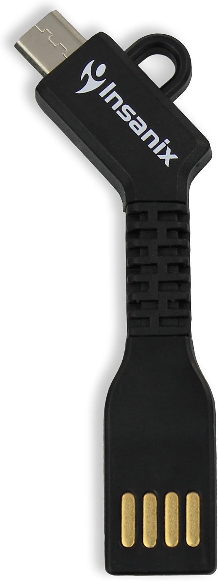 Insanix | USB Charge Key Flex | Micro USB Cable, Key Sized - for Samsung, Android