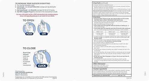 Miniatura 13 de Nicorette Pastillas de nicotina recubiertas de 2 mg para ayudar a dejar de fumar, ayuda para dejar de fumar con sabor a menta helada, 80 unidades