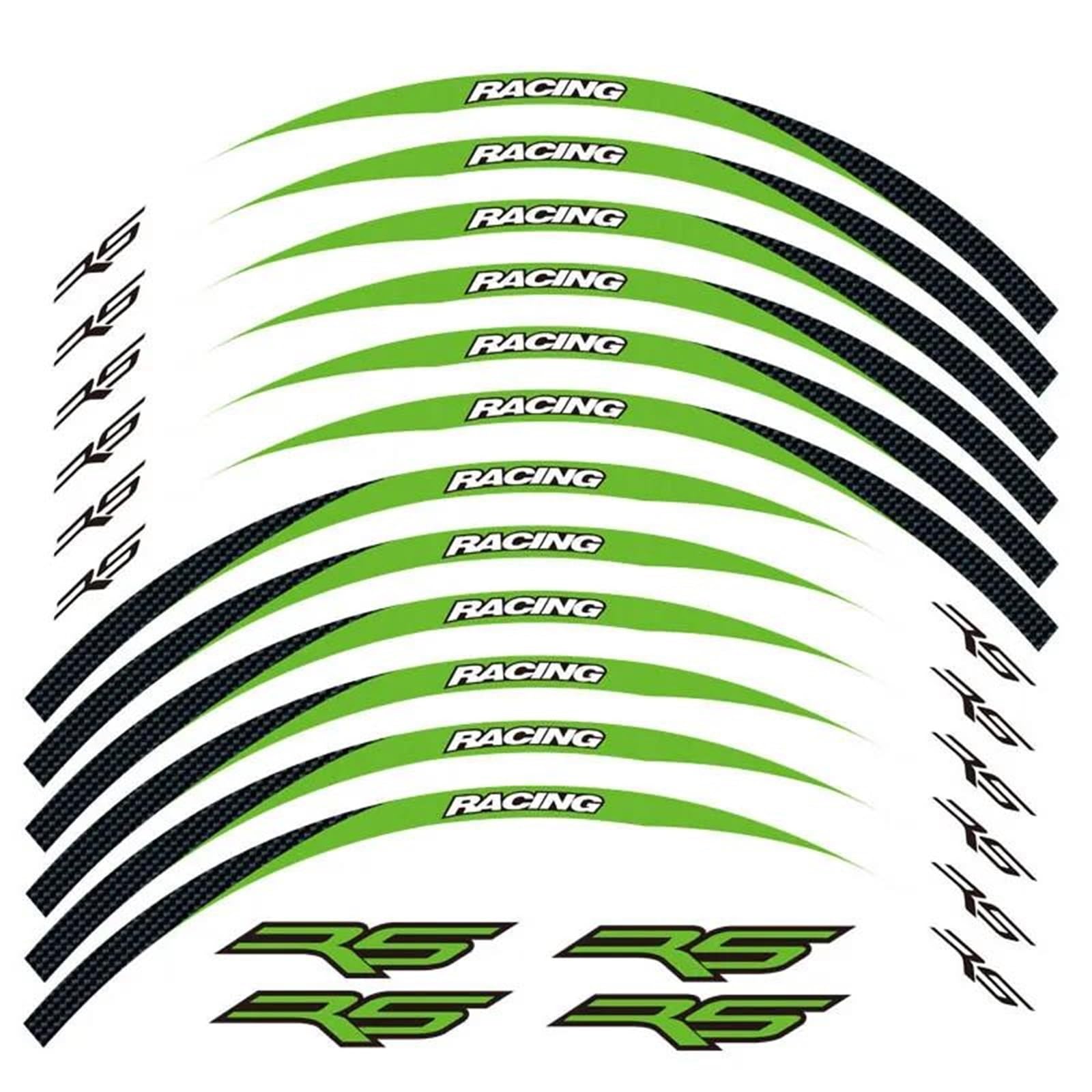 12 Strips Motorcycle Reflective Decals Wheels Moto Rim Stickers for Aprilia RS Rs125 Rs 125(Color16)