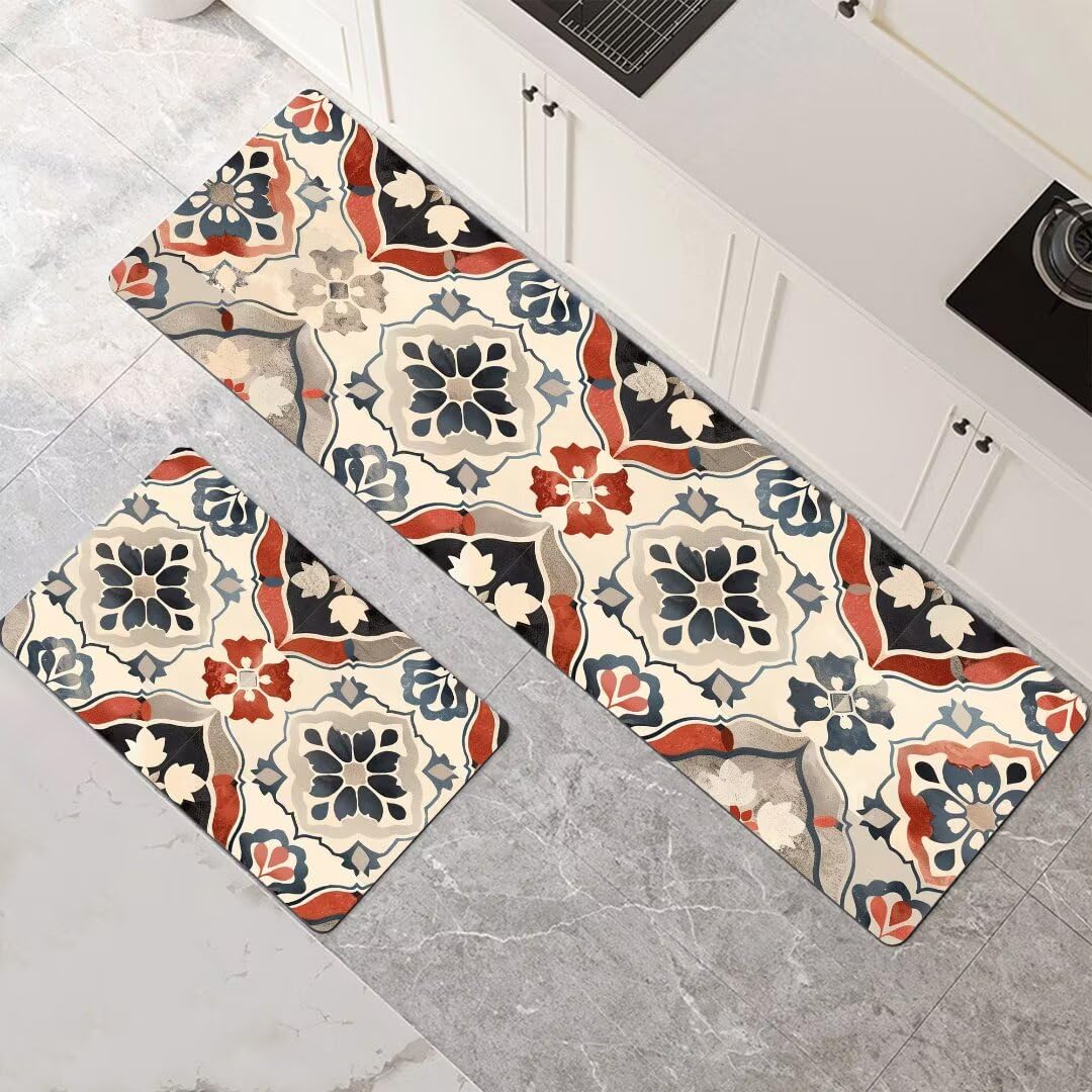 Alfombra de cocina lavable de dos piezas ideal para mantener tu comedor y pasillo impecables